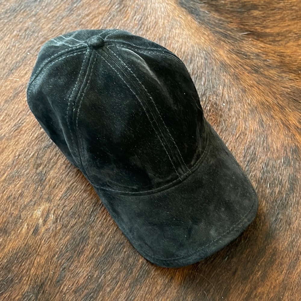 Rag & Bone Black Suede Hat